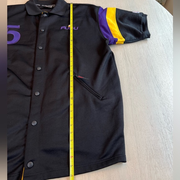 Vintage FUBU Athletic NBA Button Up Jersey 05 Lakers Black Gold Purple Size XL - Picture 12 of 13